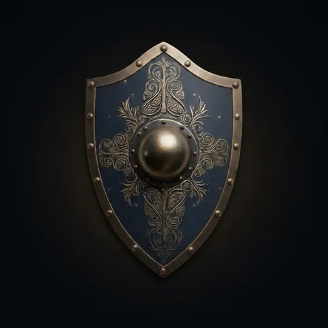 Knight Shield 28 Inch with Medieval Wall Décor view 1