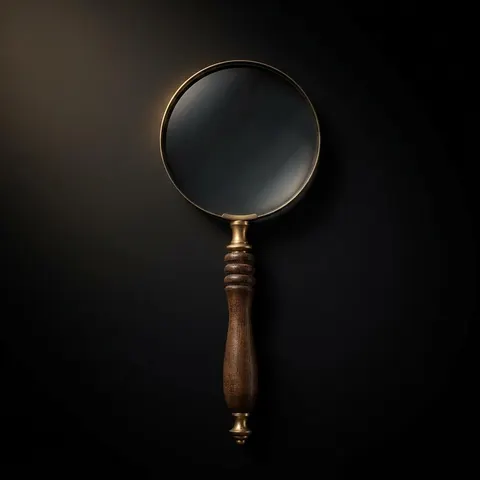 Brass Frame Handheld Magnifier 4" with Rosewood Handle view 1