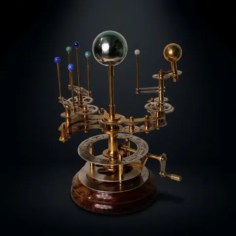 Brass Solar System Orrery, Museum Display view 1