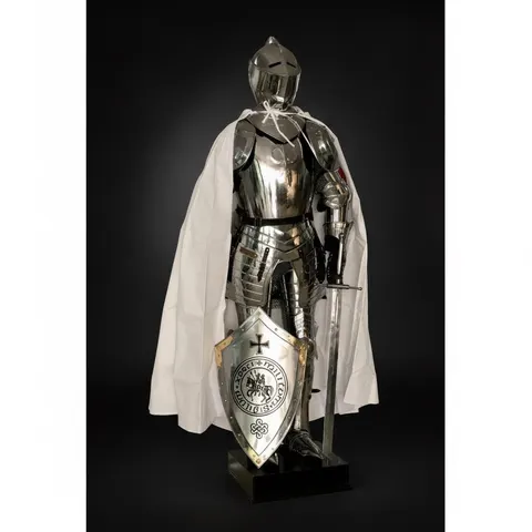 Medieval Knight Suit of Armor with 18-Gauge Steel Full Body LARP view 1