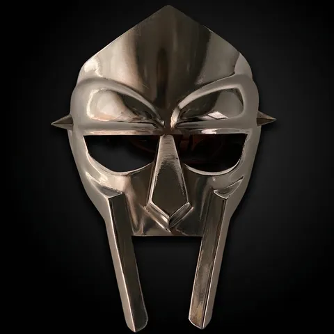 MF Doom Mad-Villain Steel Face Armor — Silver view 1