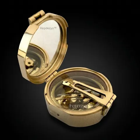 Brunton Compass, Polished Brass view 1