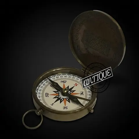 Boy Scout Compass, Antique Finish view 1