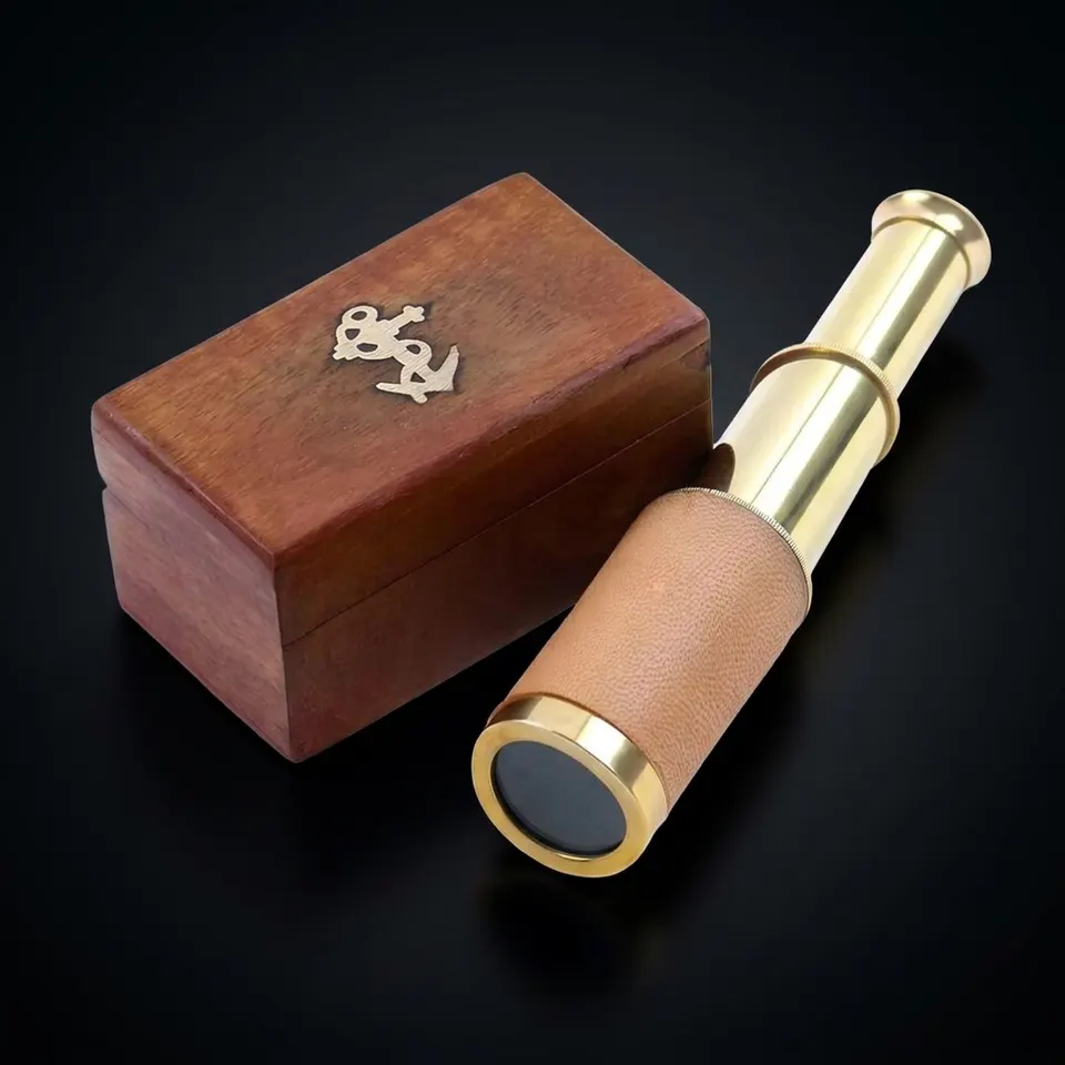 Brass Spyglass Telescope 6" for Kids