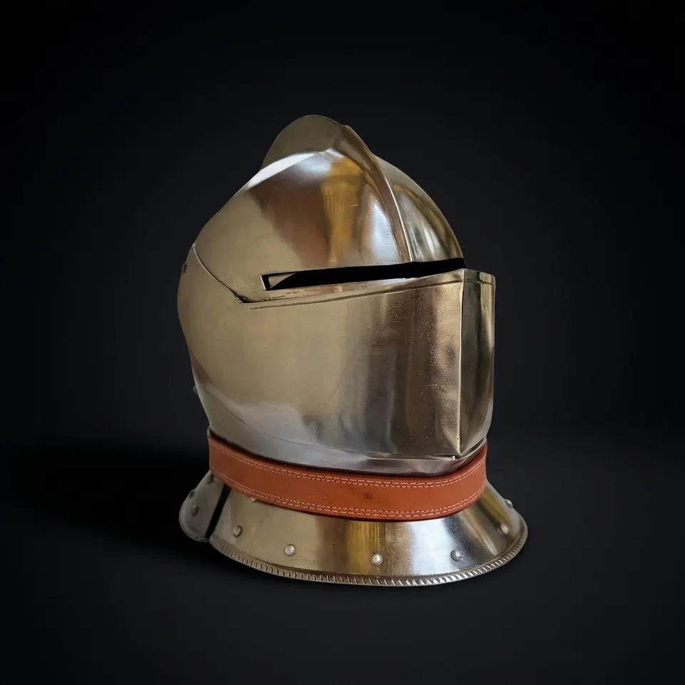 Medieval Knight Visor Helmet — Wearable Crusader