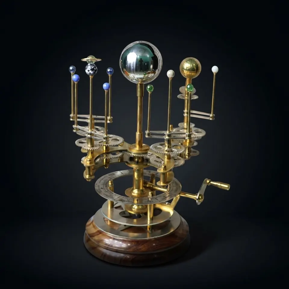 Functional Brass Solar System Orrery, Museum