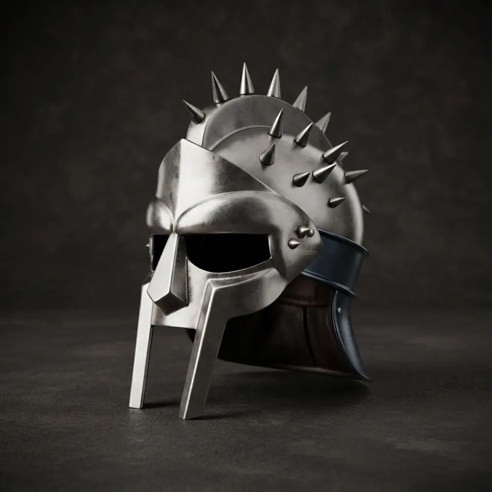 Templar Crusader Knight Helmet — Steel Display