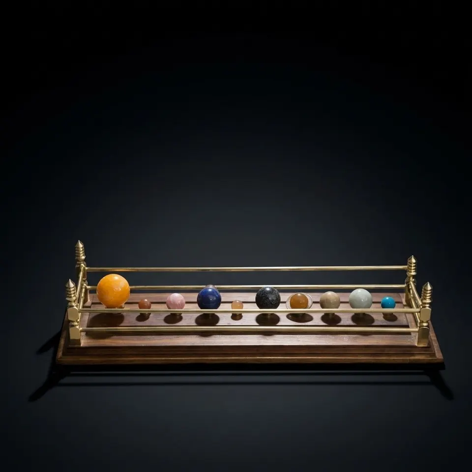 Gemstone Solar System Model
