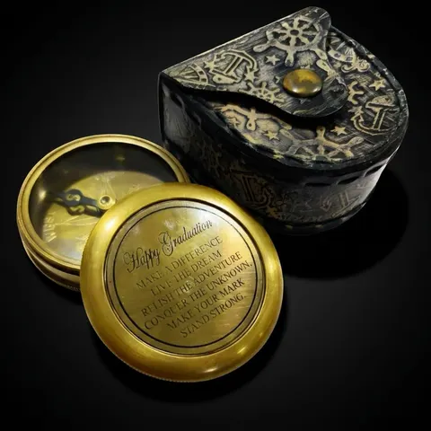 Graduation Compass, Leather Case view 1