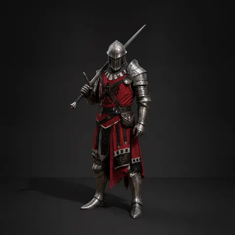 Medieval Knight Gothic Armor with Full Crusader LARP Renaissance Outfit view 1
