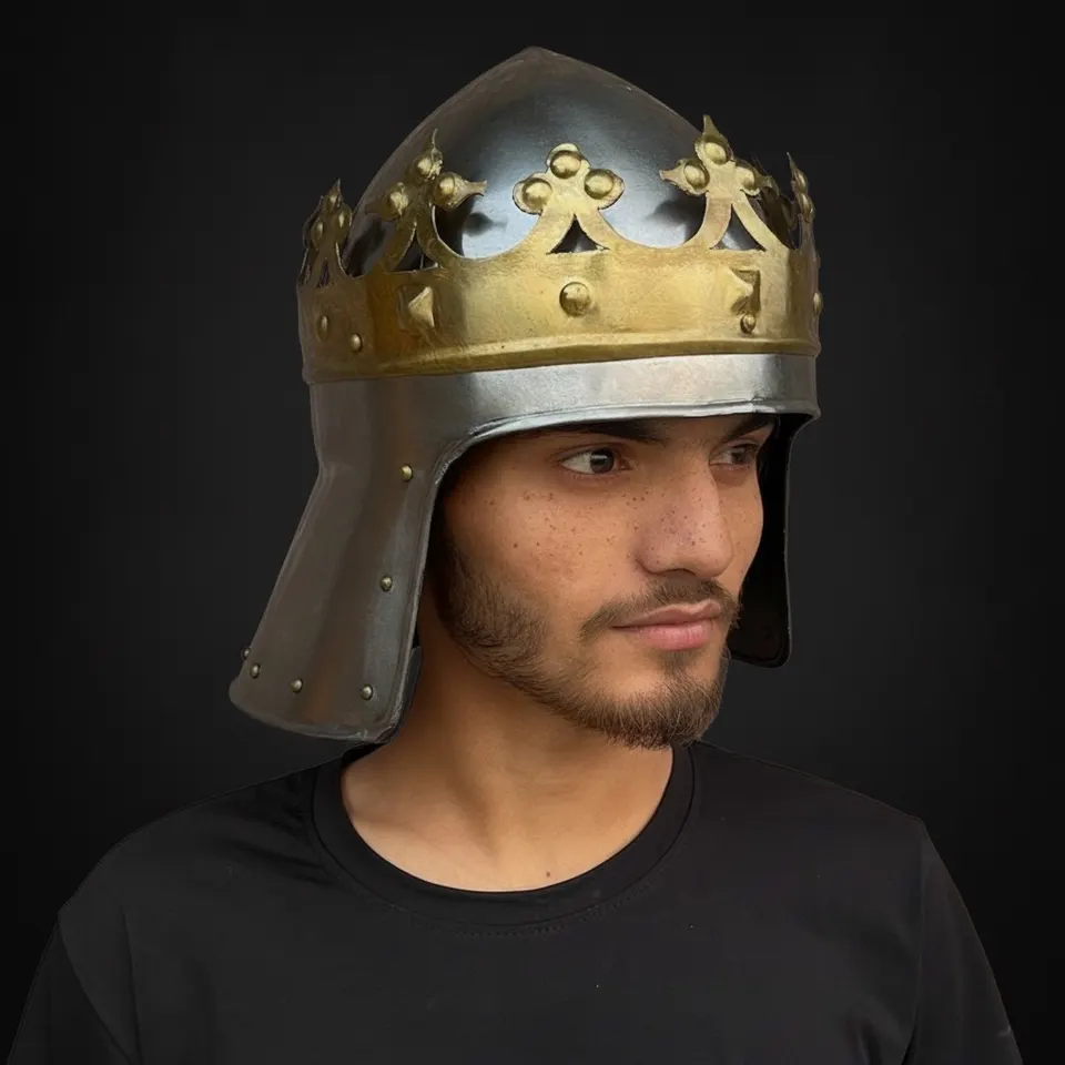Richard The Lionheart Helmet with Display Stand