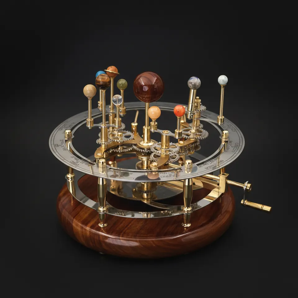 Brass Solar System Orrery, Museum Display