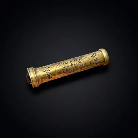 Engraved Brass Kaleidoscope view 1