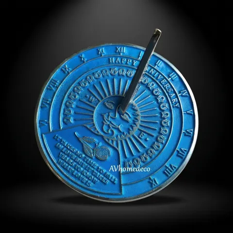 Classic Round Brass Garden Sundial view 1