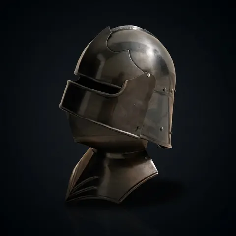 Dark Knight Sallet Helmet — Wearable Gothic Steel view 1
