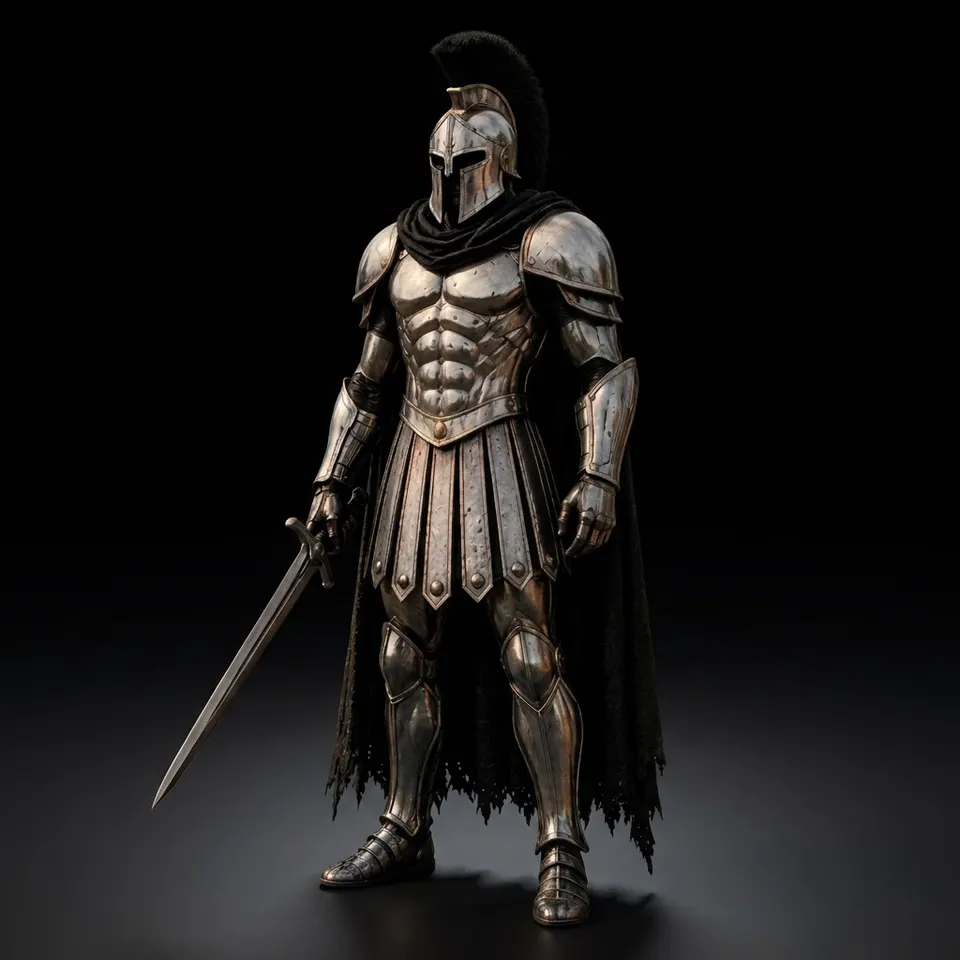Spartan Knight Warrior Armor Suit with Greek Steel Gothic Costume