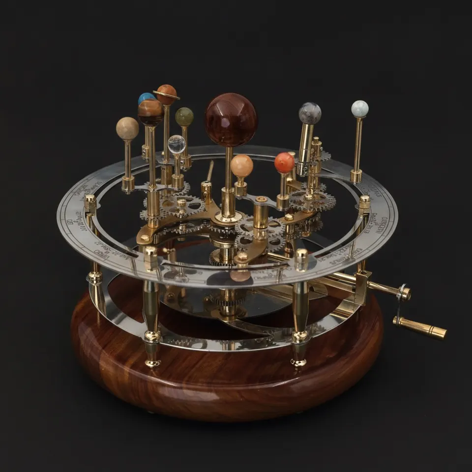Brass Solar System Orrery, Museum Display