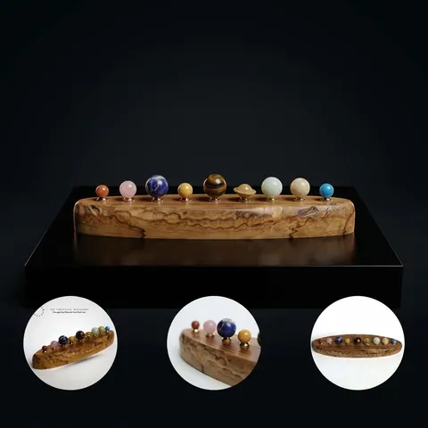Handcrafted 9 Planet Model view 1
