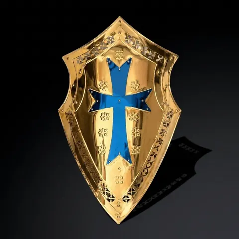 Templar Knight Stainless Steel Shield with Lightweight Handcrafted view 1