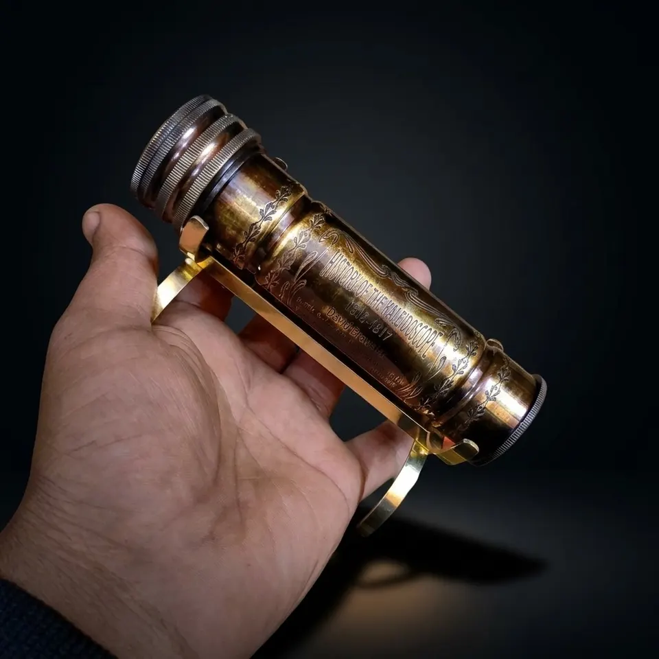 Personalised Engraved Brass Kaleidoscope