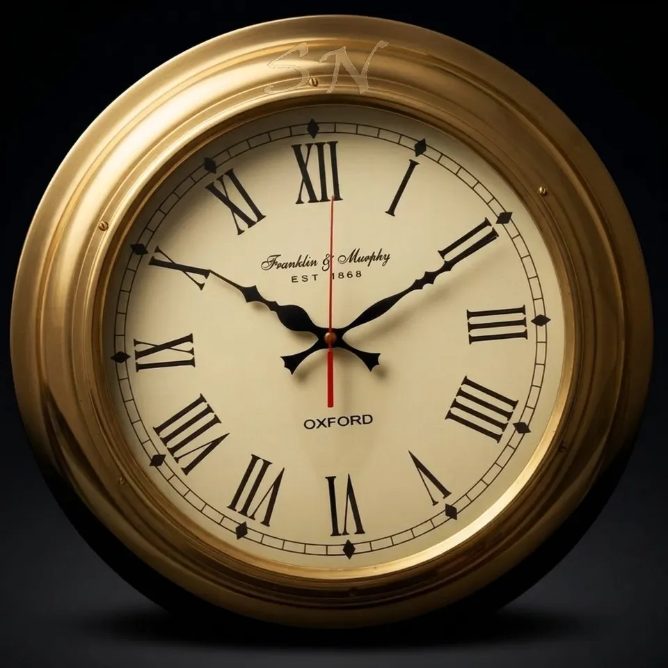 Brass Nautical Wall Clock Ship's Dial
