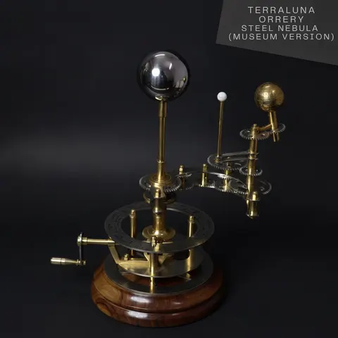 Functional Brass Solar System Orrery, Museum view 1