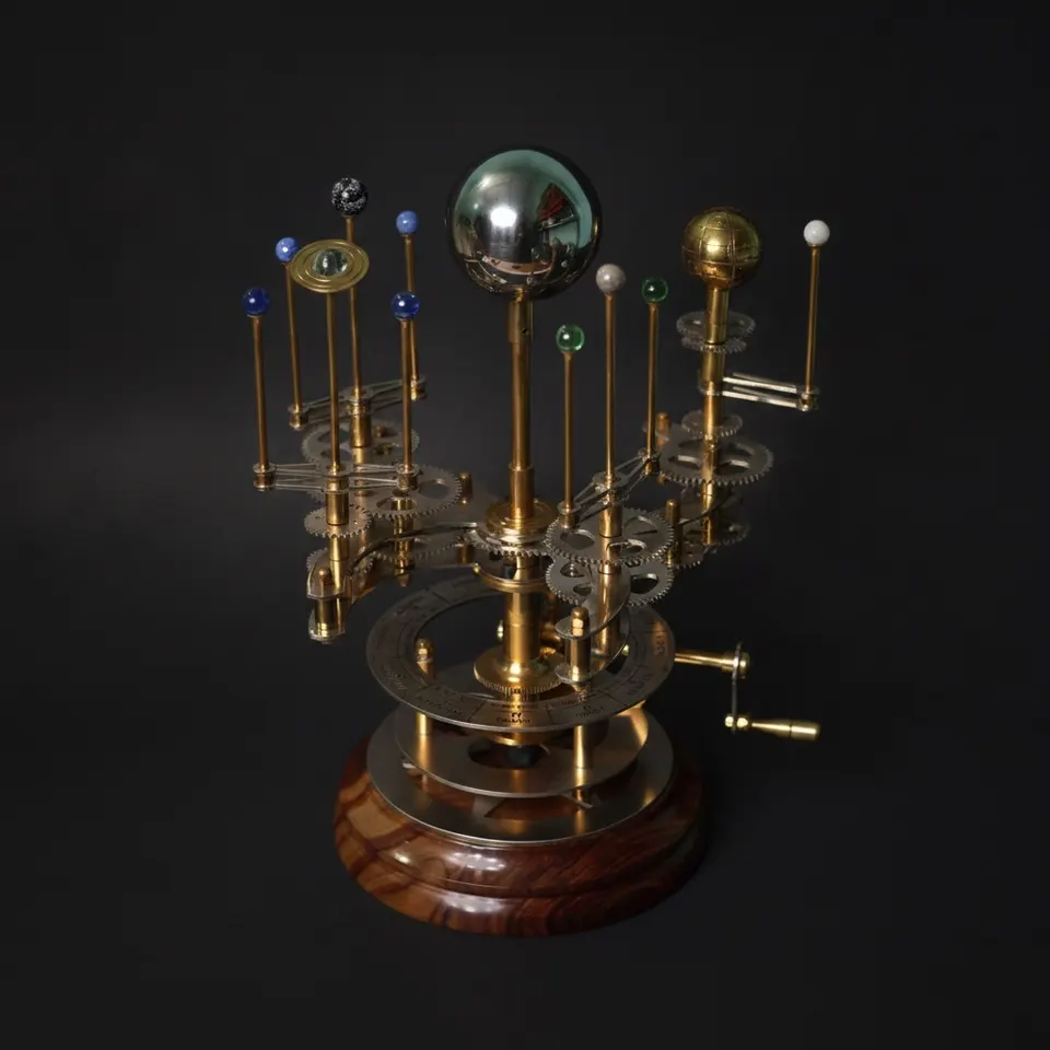 Brass Solar System Orrery, Museum Display